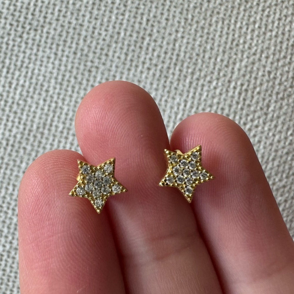 Shashi Gold Star Stud Earrings